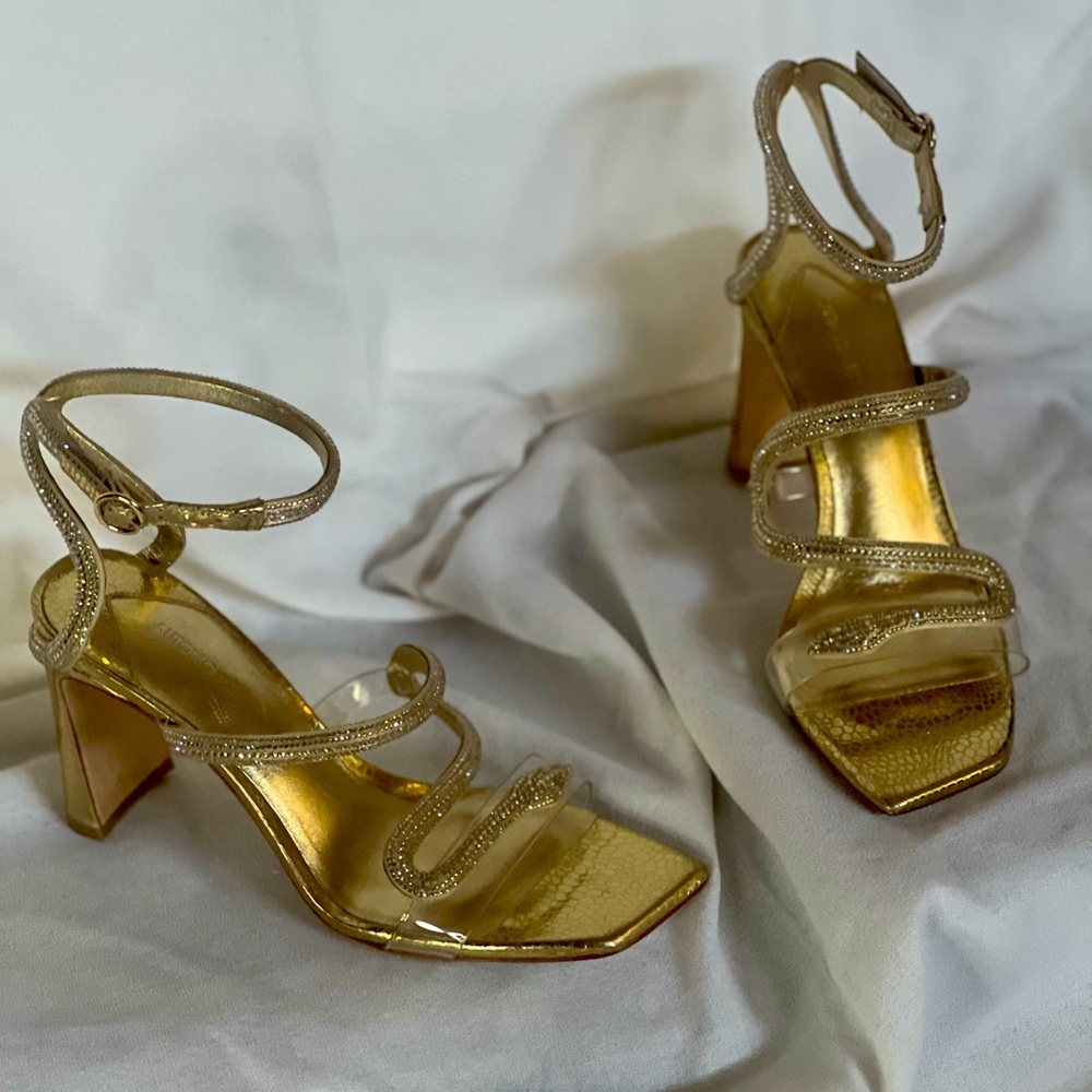 Gold Glamour High Heels